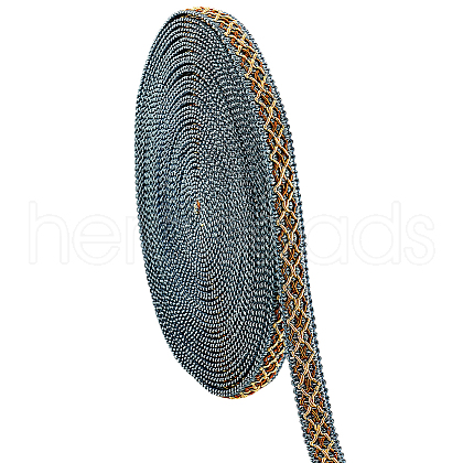12M Braided Polyester Rhombus Ribbons SRIB-WH0011-267C-1