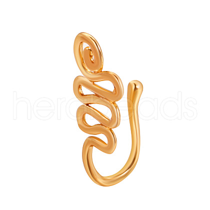 Vortex Brass Clip-on Nose Septum Rings WG32032-06-1