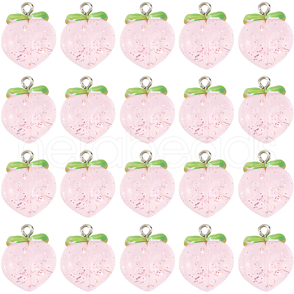 SUNNYCLUE 20Pcs Transparent Resin Pendants RESI-SC0005-68-1