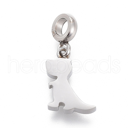 Non-Tarnish 304 Stainless Steel Pendants STAS-F259-022P-1