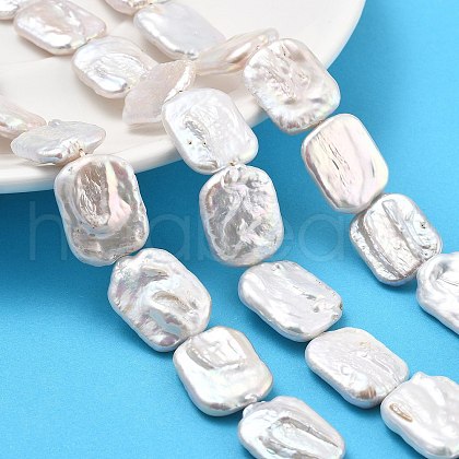 Natural Baroque Keshi Pearl Beads Strands PEAR-P064-01F-06A-01-1