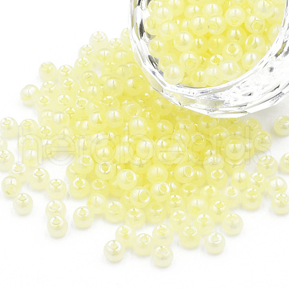 6/0 Imitation Jade Glass Seed Beads SEED-N004-006-08-1