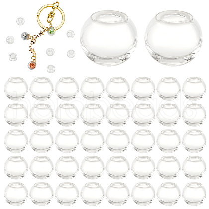   200Pcs Round Mechanized Blown Glass Globe Ball Bottles BLOW-PH0001-19-1