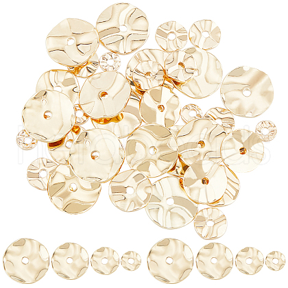 CREATCABIN 56Pcs 4 Style Brass Beads KK-CN0002-76-1