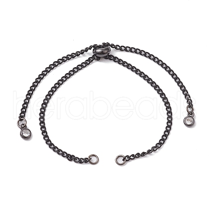 Adjustable 304 Stainless Steel Curb Chains Bracelet Making AJEW-JB01213-03-1