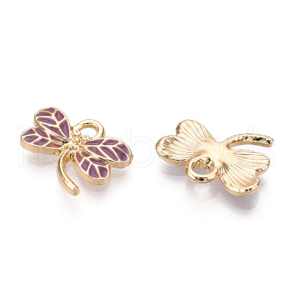 Light Gold Plated Alloy Pendants ENAM-T009-69A-RS-1