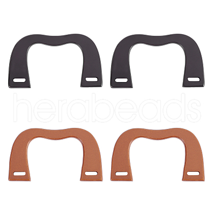CHGCRAFT 4Pcs 2 Colors Wooden M Handles Replacement FIND-CA0002-20-1