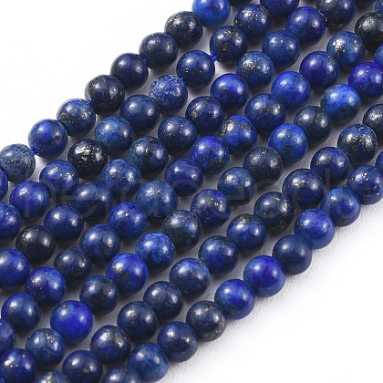Natural Lapis Lazuli Beads Strands G-F662-03-3mm-1