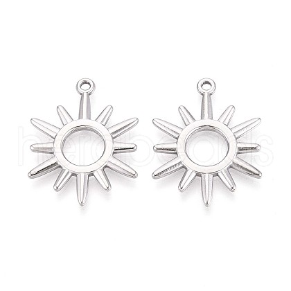 304 Stainless Steel Pendants STAS-T065-06P-1