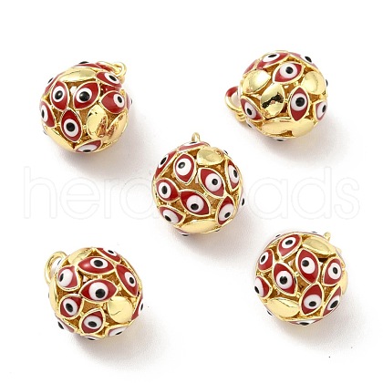 Brass Enamel Charms FIND-A009-01E-1