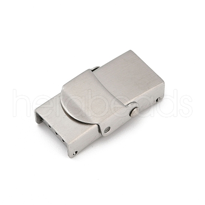 304 Stainless Steel Watch Band Clasps STAS-U055-01C-P-1