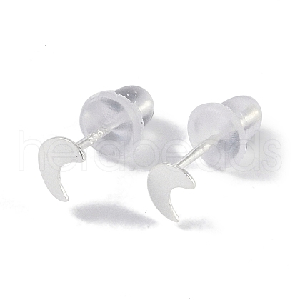 999 Fine Silver Stud Earrings for Women EJEW-S215-30S-03-1