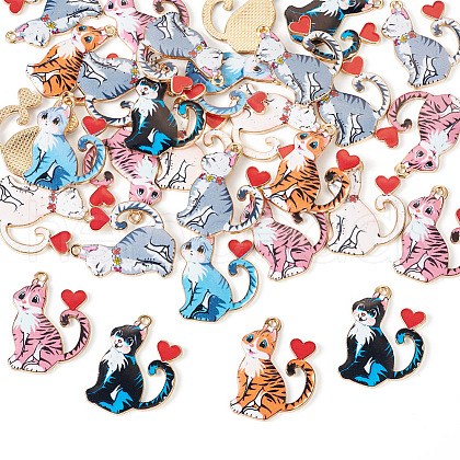 Alloy Enamel Pendants FIND-TAC0008-73KCG-02-1