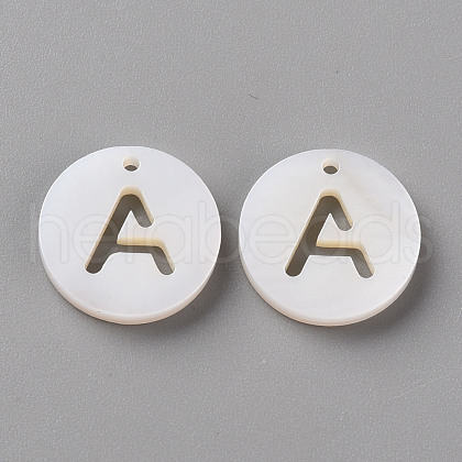 Natural Freshwater Shell Pendants SHEL-Q311-008A-1