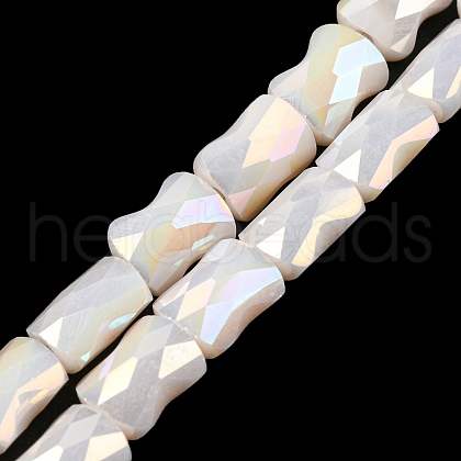 AB Color Plated Glass Beads Strands EGLA-P051-06B-B07-1