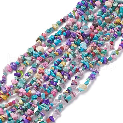 Synthetic Turquoise Beads Strands G-P332-24C-1