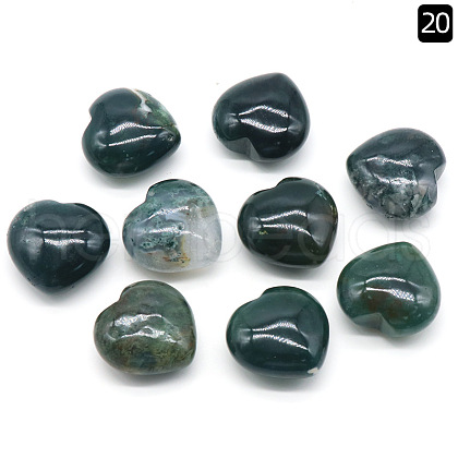 Mother's Day Gifts Natural Moss Agate Healing Stones PW-WGA91AE-12-1