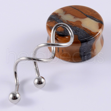 304 Stainless Steel Long Barbell Cartilage Earrings FS-WGA4435-03-1