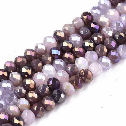 Opaque Glass Beads Strands GLAA-T006-12B-1