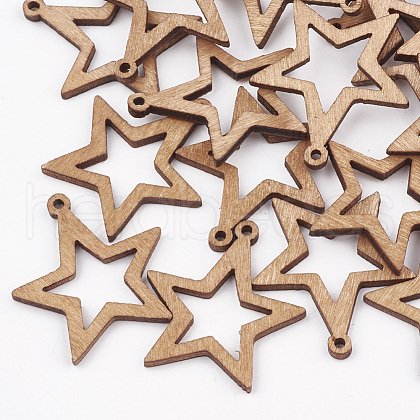 Pear Wood Pendants WOOD-T010-07E-1