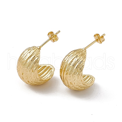 Rack Plating Brass Stud Earrings for Women EJEW-M213-46G-1