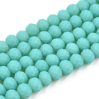 Glass Beads Strands EGLA-A034-P6mm-MD24-1