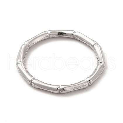Non-Tarnish 304 Stainless Steel Bamboo Finger Ring for Men Women RJEW-A013-01P-1