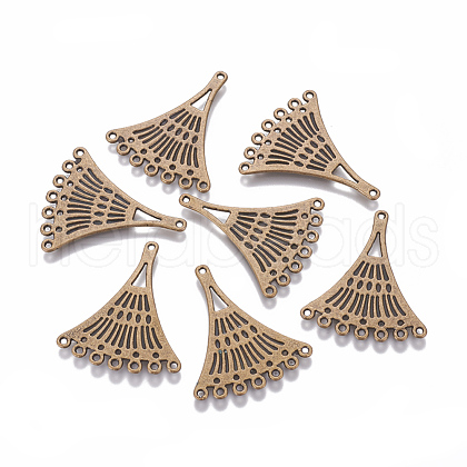 Tibetan Style Alloy Chandelier Components TIBE-Q054-10AB-NR-1