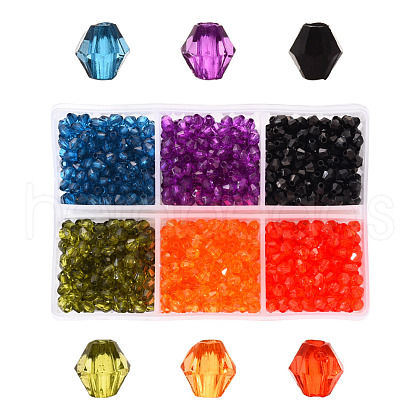 Transparent Acrylic Beads TACR-YW0001-4MM-04-1
