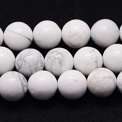 Natural Howlite Beads Strands TURQ-G090-10mm-1