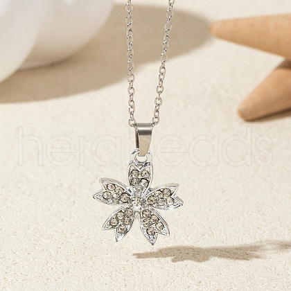 Alloy Crystal Rhinestone Pendant Necklaces FS-WG6A3E6-18-1