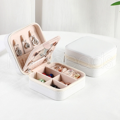 Sqaure PU Leather Jewelry Box PAAG-PW0012-07G-1