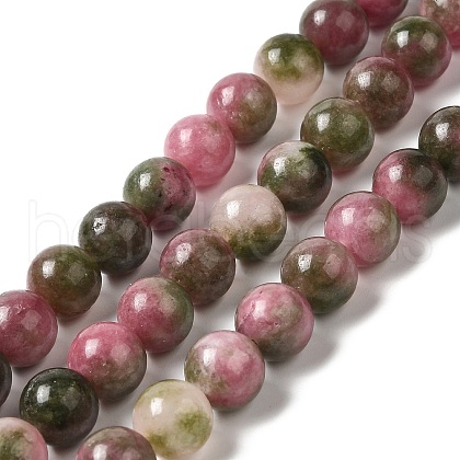 Natural Dyed Jade Beads Strands G-M402-C04-10-1