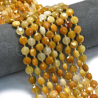 Natural Topaz Jade Beads Strands G-C116-A16-02-1