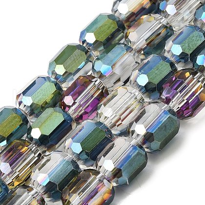Electroplate Glass Beads Strands GLAA-G112-07I-1