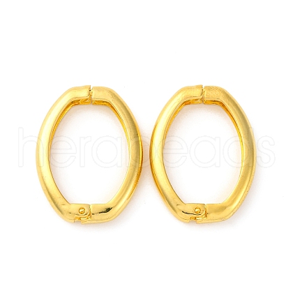 Brass Twister Clasps KK-P306-04G-1