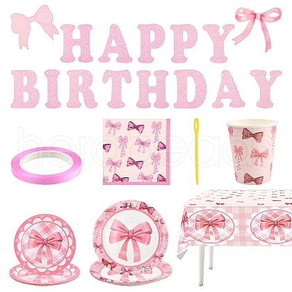Bowknot Theme Birthday Party Decoration Sets ST-CJ0030-02-1