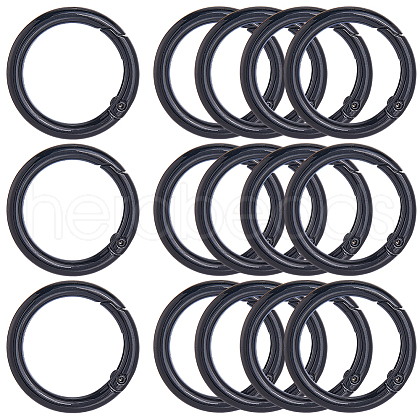 SOFPLATE 18Pcs Zinc Alloy Spring Gate Rings FIND-SP0001-39-1