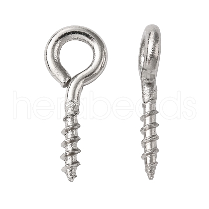 Tarnish Resistant 304 Stainless Steel Screw Eye Pin Peg Bails X-STAS-L234-165C-P-1