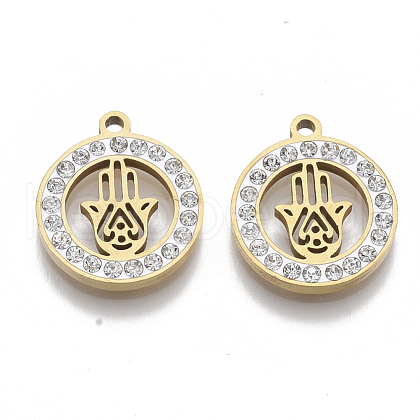 201 Stainless Steel Pendants STAS-N091-23G-1
