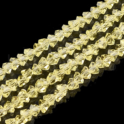 Transparent Glass Beads Strands GLAA-S178-01D-1