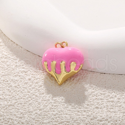 Brass Enamel Pendants PW-WGF904E-03-1