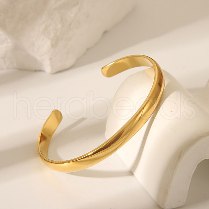 Knot Stainless Steel Cuff Bangles for Women TU4050-3-1