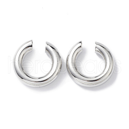 Rack Plating Brass Ring Cuff Earrings for Women X1-EJEW-H135-01P-01-1