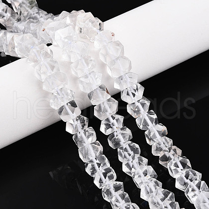 Natural Quartz Crystal Beads Strands G-N347-09A-01-1