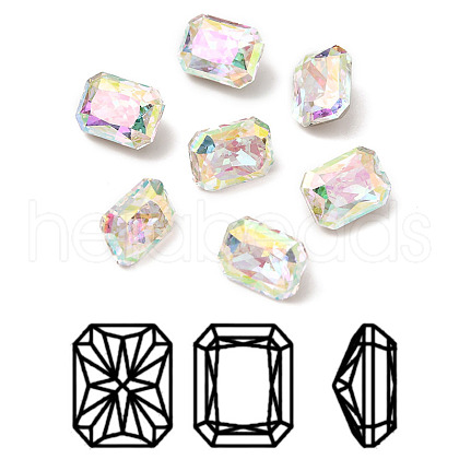 K9 Glass Rhinestone Cabochons RGLA-A025-05A-001PH-1