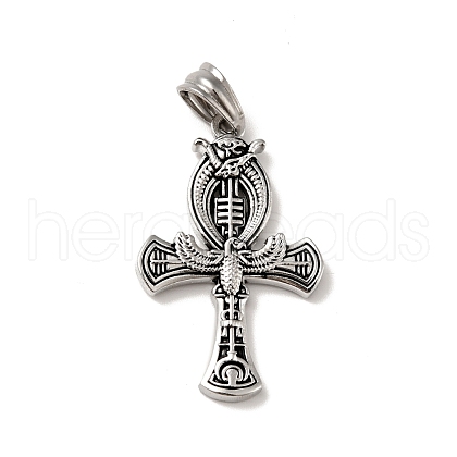 Tibetan Style 304 Stainless Steel Pendants STAS-G275-04AS-1