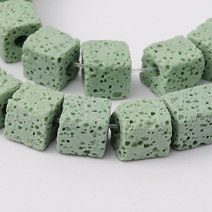 Natural Lava Rock Beads Strands G-L435-01-6mm-15-1