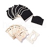 Arch Wooden Mini Chalkboard Signs AJEW-M035-07-5