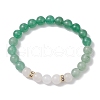 Natural Mixed Gemstone Beaded Stretch Bracelets for Women BJEW-JB11332-02-2